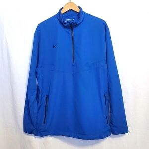 Nike Golf Quarter Zip Pullover Windbreaker Blue Mens XL